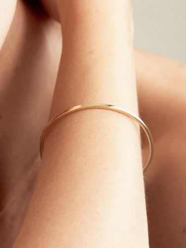 K 2mm Edge Square Bangle Bracelet (14k ) #LF - LUNNE - Modalova