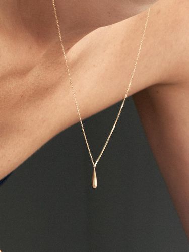 K Solid Raindrop Long Necklace (14k ) #LFN22 - LUNNE - Modalova