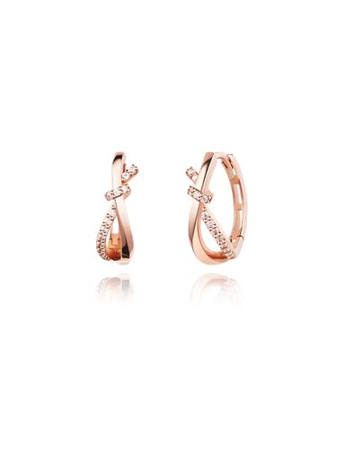 Love Knot 14K One-Touch Cubic Earring SA24D16T - STONEHENgE - Modalova