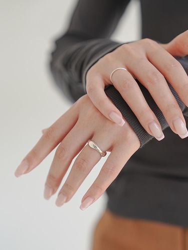 Silver 925 angle ring - modernlike - Modalova