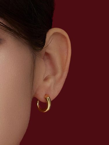 WFN004 Cutout Hoop Earrings - TOU - Modalova