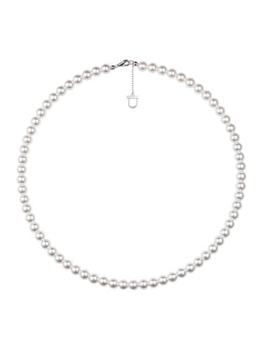 A silver pearl necklace SA24D04E - STONEHENgE - Modalova