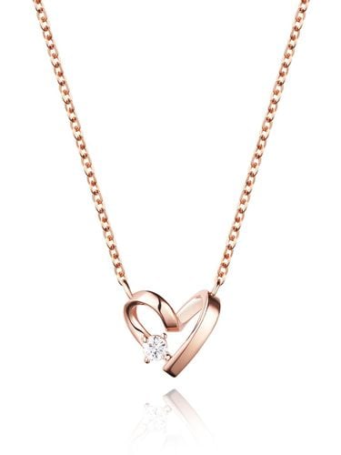 K Heart Cubic Necklace SA24D37T - STONEHENgE - Modalova