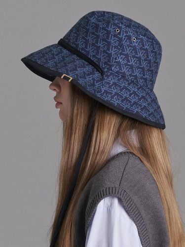 Denim like Jacquard Bucket Hat Casarin - WHITE SANDS - Modalova