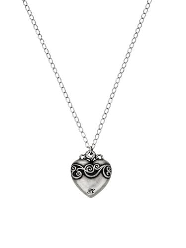 Pining necklace - black silver - nff - Modalova