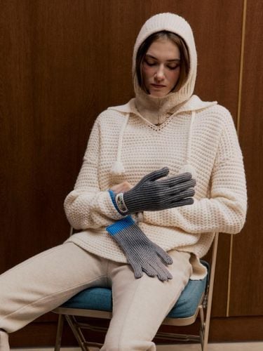 ROUBAIX KNIT GLOVES_GRAY - diaalto - Modalova