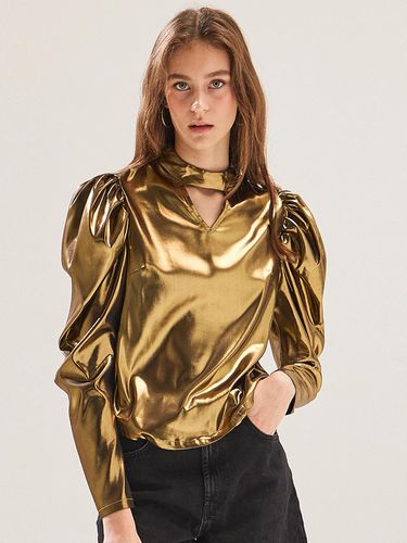 Puff girl blouse_Gold - YUGADANG - Modalova