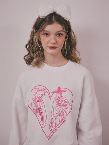 Lovers in the moonlight_white_sweatshirt / FW / Y3 - YUGADANG - Modalova