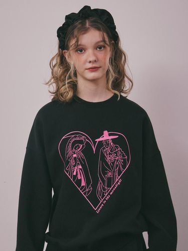 Lovers in the moonlight_black_sweatshirt / FW / Y3 - YUGADANG - Modalova