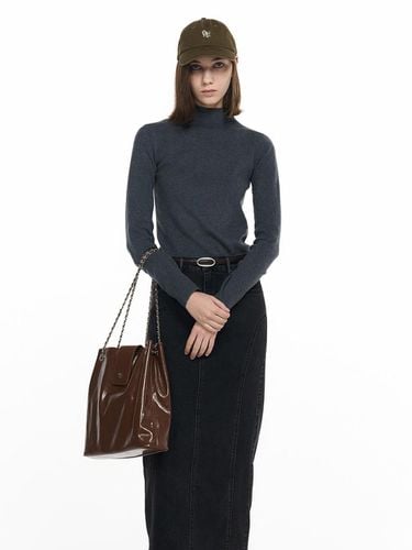 Superfine wool half-neck pullover [CHARCOAL] / WBD - GENERAL IDEA - Modalova