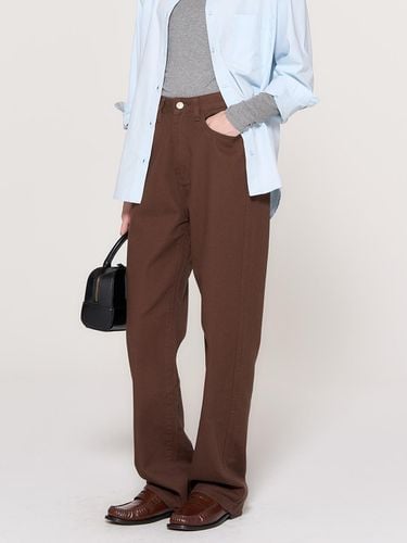 Daily napping cotton denim pants [BROWN] / WBD3L11 - GENERAL IDEA - Modalova