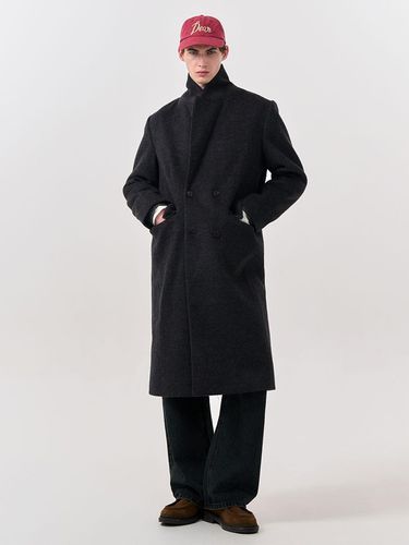 MAN New Classic Wool Blend Long Coat [CHARCOAL] / - GENERAL IDEA - Modalova