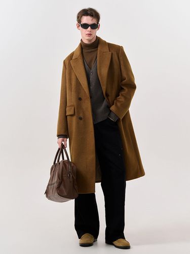 MAN New Classic Wool Blend Long Coat [BROWN] / SBD - GENERAL IDEA - Modalova