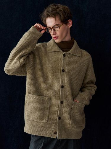 MAN Wool Hatzi Cara Cardigan [BEIGE] / SBD4U04012 - GENERAL IDEA - Modalova