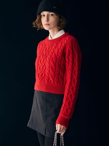 Heart Cable Pullover [RED] / WBD4L05559 - GENERAL IDEA - Modalova