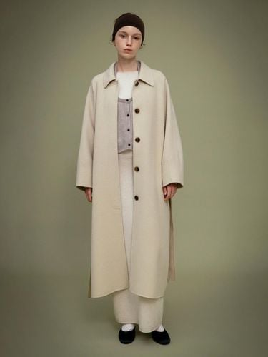 BLEND HANDMADE BALMACAAN COAT - Carriere - Modalova