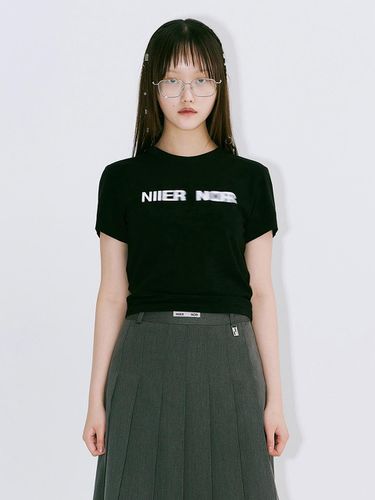 FADE OUT LOGO TEE_BLACK - NIIER NOR - Modalova