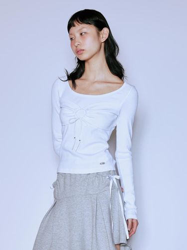 TOP LAYERED L/S TEE WHITE - NIIER NOR - Modalova