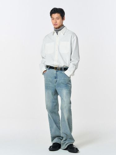 MAN napping stretch straight denim pants [BLUE] / - GENERAL IDEA - Modalova