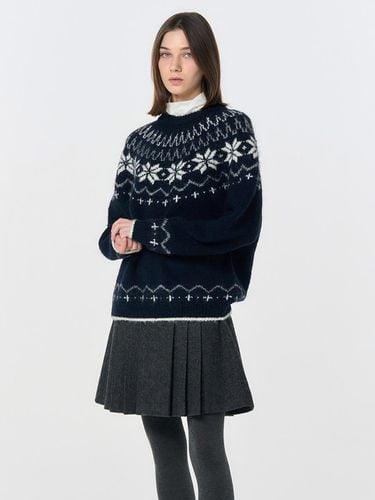 Wool Snow Nordic Pullover [NAVY] / SBD4U05022 - GENERAL IDEA - Modalova