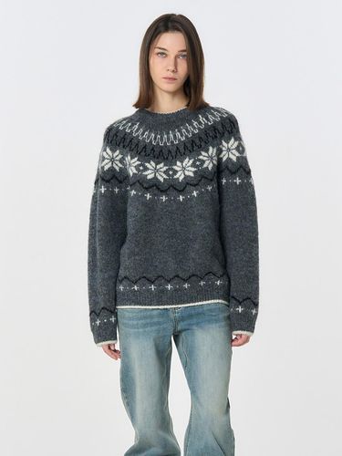 Wool Snow Nordic Pullover [CHARCOAL] / SBD4U05022 - GENERAL IDEA - Modalova