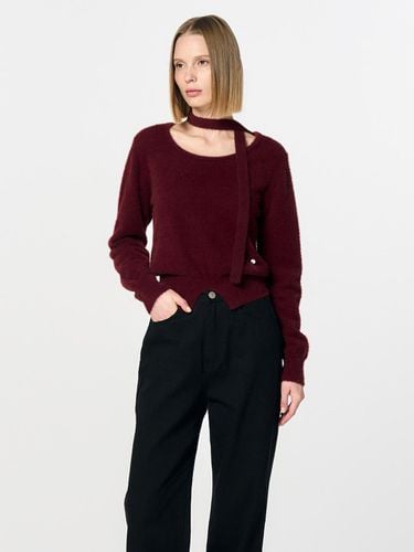 Hairy Tie Pullover [BURGUNDY] / WBD4L05558 - GENERAL IDEA - Modalova