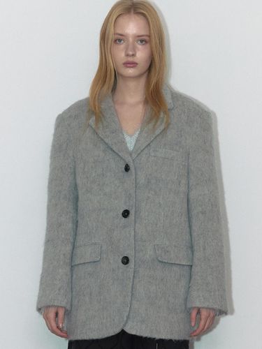 MOHAIR WOOL JACKET (LIGHT MELANGE) - ASURA - Modalova