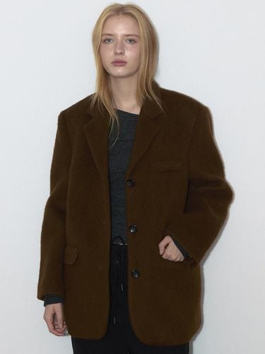 MOHAIR WOOL JACKET (BROWN) - ASURA - Modalova