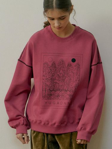 Sun, moon and five peaks sweatshirt_Pink/FW/ Sweet - YUGADANG - Modalova