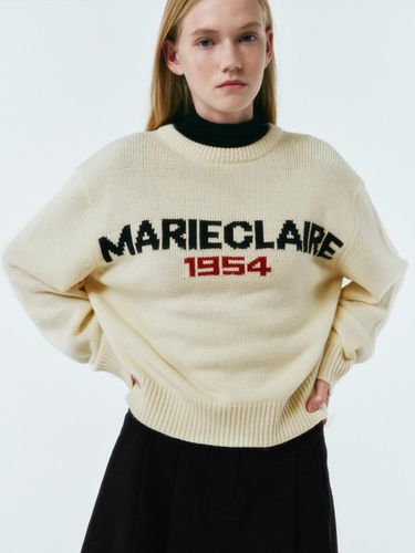 Marie Logo Wool Classic Knitwear (MAEDKN08MIV) - marieclaire - Modalova