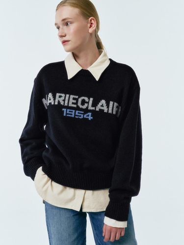 Marie Logo Wool Classic Knitwear (MAEDKN08MNY) - marieclaire - Modalova