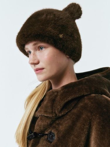 Teddy Bear Fur Hat (MOEDHT03MBR) - marieclaire - Modalova