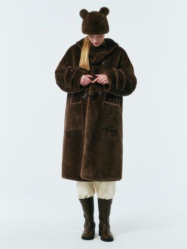 Teddy Bear Long Toggle Coat (MAEDCT04MBR) - marieclaire - Modalova