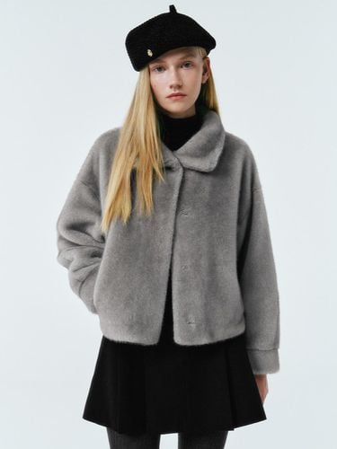 Soft Eco Fur Short Jacket (MAEDJK09MGY) - marieclaire - Modalova