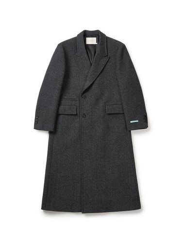 Men's Woolblend Long Coat - INSTANTFUNK - Modalova