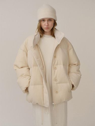 PF24 Fancy Wool DownJacket Cream - KINDERSALMON - Modalova