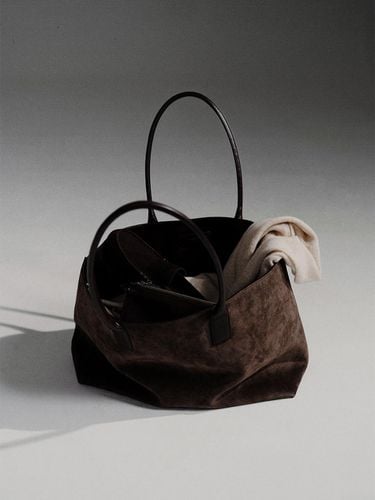 PF24 Margo Suede Tote Bag - KINDERSALMON - Modalova