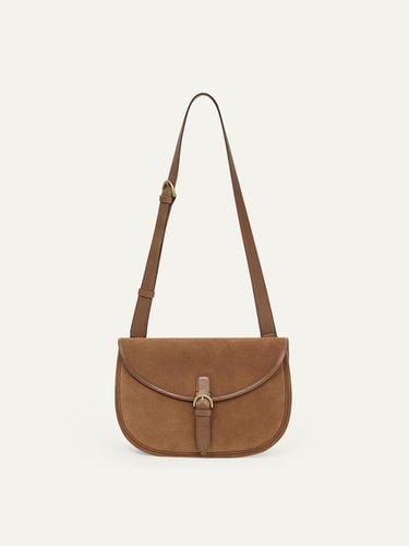 PF24 Margo Suede Crossbody Bag - KINDERSALMON - Modalova