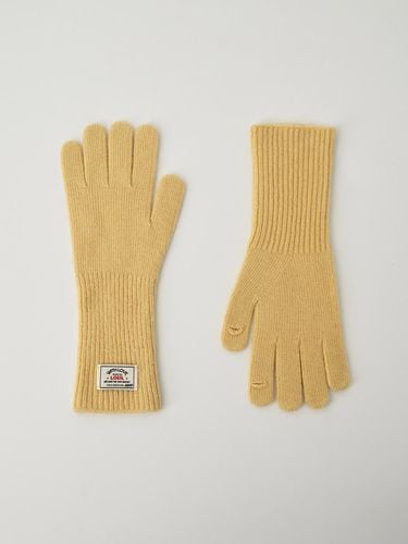 Fingerhole wool knit gloves - yellow - LOEIL - Modalova