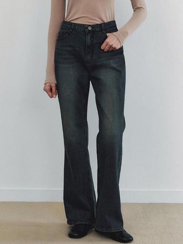 Vintage Slim Cat Washing Bootcut Denim Pants - Med - LOEIL - Modalova