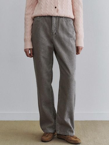 Mood Straight Corduroy Pants - Brown - LOEIL - Modalova