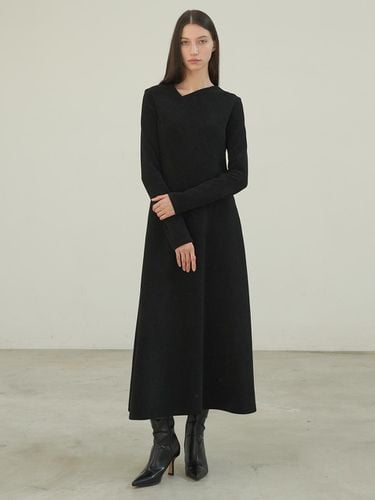 UNBALANCED JERSEY DRESS / BLACK - PAUL&ALICE - Modalova