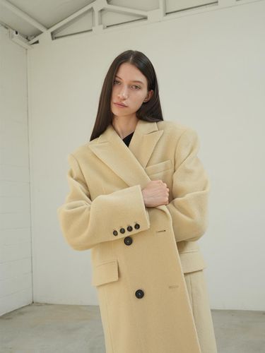 DOUBLE LONG WOOL COAT / - PAUL&ALICE - Modalova