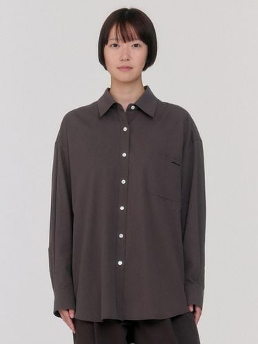 Jane Cotton Shirt (Charcoal) - sienne - Modalova