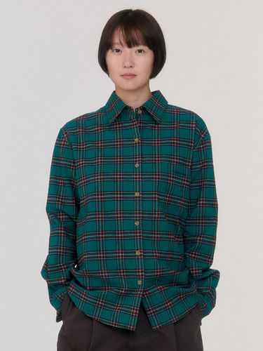 Noel Tartan Check Shirt (Green) - sienne - Modalova