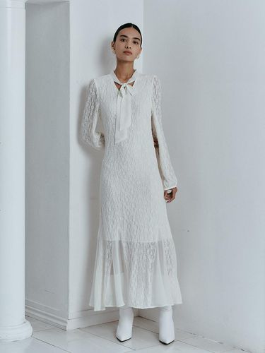 IT_Elegant lace ribbon dress_IVORY - itte - Modalova