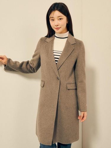 Wool double one button handmade coat GPBM0CTT21 - JJ JIGOTT - Modalova