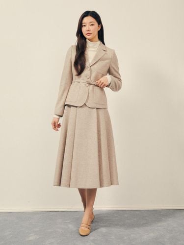 Wool twill flare skirt GPBA0SK311 - JJ JIGOTT - Modalova