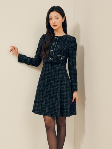 A tweed jacket flare dress GPBM0OP911 - JJ JIGOTT - Modalova