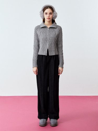 Corduroy String Pants (BLACK) - koolkitten - Modalova